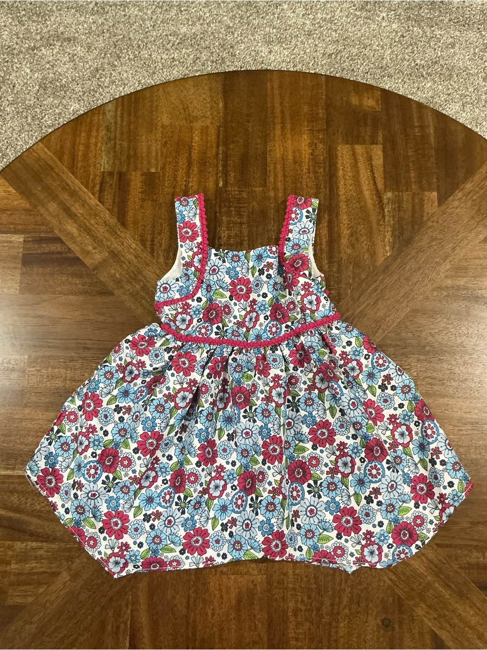 Goodlad 2T Girls Floral Pink and Blue Sundress